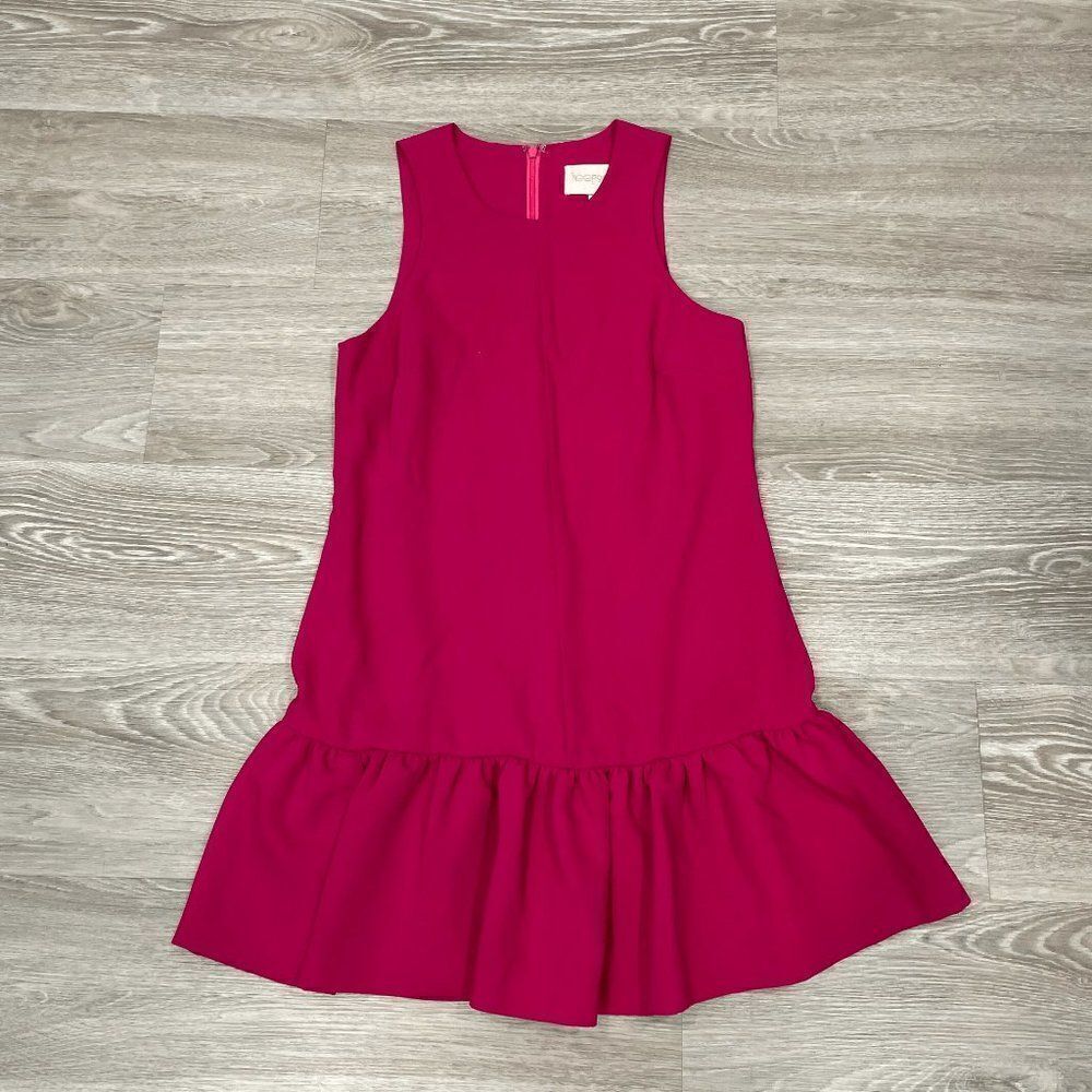 Keepsake The Label Girls Midi Dress Zip Back Sleeveless Magenta Size Small